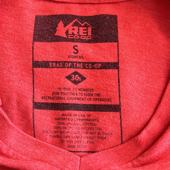 REI Recreational Equipment Cooperative v-neck  Women t-shirt short sleeve sz Sm - Picture 8 of 12